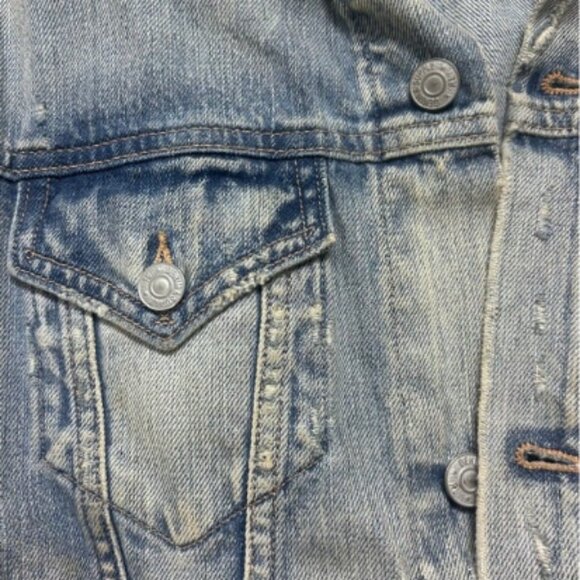 Denim & Supply Ralph Lauren Relaxed Distressed Trucker Jacket Size M - Picture 3 of 3